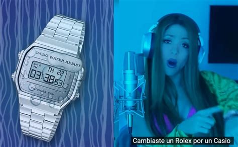 cambio un casio por un rolex|shakira cambio de rolex.